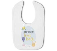 Make It Love It Sell It - Today I got my First Tooth Milestone - Baby Hook and Loop Bib, Boy or Girl