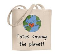 Make It Love It Sell It - Totes Saving The Planet - Eco Friendly Earth Tote Bag, Single Sided