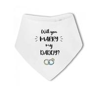 Make It Love It Sell It - Will You Marry My Daddy? - Marriage Proposal Baby Bandana Bib, Marry Me, Engagement Idea For Mum, For Boy or Girl, One Size