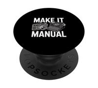 Make It Manual Analog Camera Typewriter Design PopSockets Adhesive PopGrip