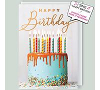 Make It Personal Dad It's Your Birthday! Cake & Candles Musical Birthday Card Singing Happy Birthday To You Dad Card Sings