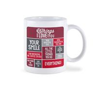 Make it Personal You give it, they personalize it! 10 Things I Love About You Mug, Personalised Gifts, Birthday Gifts, Retirement Gifts