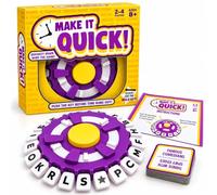 Make It Quick Fast Thinking Board Game, Rapid Fire Question & Answer Challenge with Timer, 2-4 Player Tabletop Party Game for Family & Friends