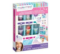 Make It Real 2701 Automatic Fruit Scented Lip Gloss Dispenser and Nail Polish with Nail Stickers Kit for Girls Original Gift Idea Creative Toy Ideal for Ages 8+