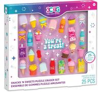 Make It Real 3C4G Snacks 'N Sweets Puzzle Eraser Set in Pink Make It Real Pink