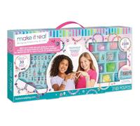 Make It Real: Best Day Ever! Deluxe Jewelry Studio - 2183pcs - DIY Craft Kit, Design & Make Over 30 Breacelets, Beads & Charms, Girls & Kids Ages 8+