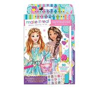 Make It Real Fashion Design Children's Sketchbook with Stickers Stencils Ages 6+