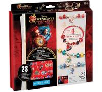 Make It Real Disney Descendants, The Rise of Red Storybook & Bracelet Making Kit for Kids - Queen of Charms Magical Craft Set with Colourful Charms & Beads - Creative Toys & Jewellery Making Activity