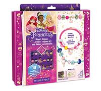 Make It Real Disney Princess Bracelet Making Kit Including Charms from Little Mermaid, Sleeping Beauty and Princess and The Frog - Girls Gifts