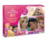 Make It Real: Disney Stamp to Reveal - Jasmine, Belle, Rapunzel Storybook & Dot Art - 1812pcs, DIY 3 Princess Dot Posters, Craft, Girls & Kids Ages 6+
