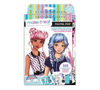 Make It Real - Fashion Design Sketchbook: Pastel Pop. Inspirational Fashion Design Coloring Book for Girls. Includes Sketchbook, Stencils, Puffy Stickers, Foil Stickers, and Fashion Design Guide…