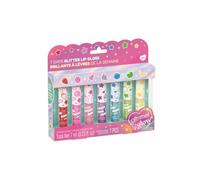 Make It Real Glimmer & Glow 7 Days Glitter Lip Gloss Set for Kids, 8+ | 7 Glitter Lip Glosses, Fruity Scents, Strawberry, Grape, Apple, Banana, Glossy Sparkle, Ages 8+