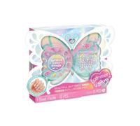 Make It Real Glimmer & Glow Butterfly Nail Kit for Kids, Faux Nails, 6+