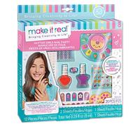 Make It Real Glitter Party Nail Varnish Set with Polish, Stickers & A Nail File - Arts and Crafts for Kids - Girls Gifts