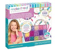 Make It Real Heishi Beads Set with Case, 3364 Pieces Including Letters and Charms, Multicoloured, for Children 8+ Years