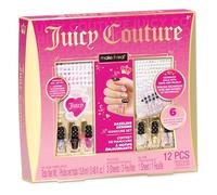 Make It Real Juicy Couture Dazzling Designs Kids Manicure Set - Nail Art Set for Girls with Nail Gems & Sticker Sheets, 6 Polish Colors - Complete Manicure Kit for Creative Styling, Ages 8+