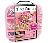 Make It Real Juicy Couture Glitz N Glam Jewellery Kit - Craft Kits for Kids to Make 18 Stylish Bracelets - Complete Bracelet Making Kit with 467 Beads & Charms - Creative Toys for Girls Aged 8+