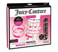 Make It Real Juicy Couture Perfectly Pink Friendship Bracelet Making Kit - Kids DIY Jewellery Making Kit with Charm and Beads - Gifts for Girls