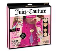 Make It Real Juicy Couture Trendy Tassels Friendship Bracelet Making Kit - Kids DIY Jewellery Making Kit with Charm and Beads - Gifts for Girls