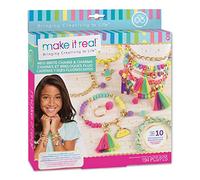 Make It Real Bracelet Making Kit with Neon Bracelet Beads - Girls Friendship Jewellery - Arts and Crafts for Kids