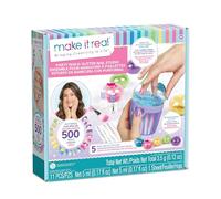 Make It Real: Party Nails Glitter Nail Studio - DIY Nail Kit, Decorate 500 Nails, 5 Mess-Free Glitter Pods, Tweens, Girls & Kids Ages 8+