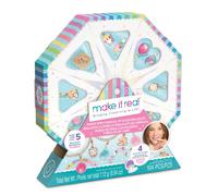 Make It Real Lip Gloss Charm Bracelet Maker - Bracelet Making Kit with Lip Gloss Charms, Beads, Chain & Cord - Jewellery Craft Sets for Girls - Create Bracelets with Cute Charms, Birthday Gift