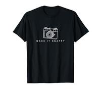"Make It Snappy” Vintage Camera Tee - Retro Photography T-Shirt