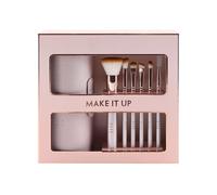 Make It Up Gift Set - Pink - Includes Round Travel Case And Six Brushes In A Stylish Purple Colourway - Includes: 1 X Round Travel Case, 6 X Cosmetic Brushes