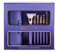 Make It Up Gift Set - Purple - This Make Up Set Has All You Need to Take Control of Your Look - Includes Round Travel Case and Six Brushes in a Stylish Colourway