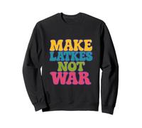 Make Latkes Not War Happy Hanukkah Menorah Peace Shalom Sweatshirt