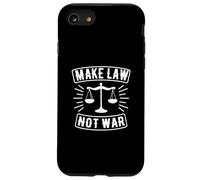 Make Law Not War Lawyer Judge Retro Vintage Case for iPhone SE (2020) / 7 / 8