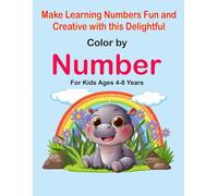 Make learning numbers fun and creative with this delightful Color by Number: For kids ages 4-8 years