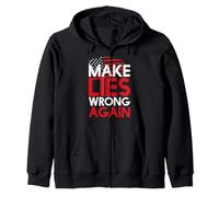 Make Lies Wrong Again Anti-Trump President idea Zip Hoodie
