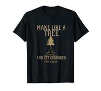 Make Like a Tree Get Grounded Yoga Forest Roots Design T-Shirt