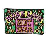 Make Love not War Iron-on Patch | Hippie Embroidery Patch, Flowers ironable Patch, Iron on Patches, Peace Badges Finally Home