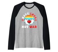 Make love not war Raglan Baseball Tee