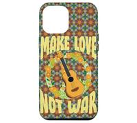 Make Love Not War Retro Peace Guitar Design Case for iPhone 12 Pro Max