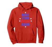 Make Lying Wrong Again Bold Political Statement Activism Pullover Hoodie