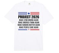 Make Lying Wrong Again Flag Project 2026 Sign Save Democracy Comfort Colors Adult Heavyweight T-Shirt