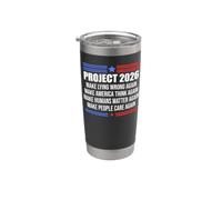 Make Lying Wrong Again Flag Project 2026 Sign Save Democracy Stainless Steel Insulated Tumbler
