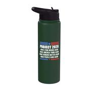 Make Lying Wrong Again Flag Project 2026 Sign Save Democracy Stainless Steel Insulated Water Bottle