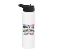 Make Lying Wrong Again Flag Project 2026 Sign Save Democracy Stainless Steel Insulated Water Bottle