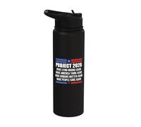 Make Lying Wrong Again Flag Project 2026 Sign Save Democracy Stainless Steel Insulated Water Bottle