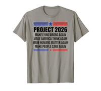 Make Lying Wrong Again Flag Project 2026 Sign Save Democracy T-Shirt