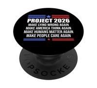 Make Lying Wrong Again Sign Project 2026 No Kings in America PopSockets Adhesive PopGrip