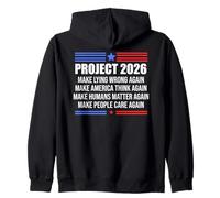 Make Lying Wrong Again Sign Project 2026 No Kings in America Zip Hoodie