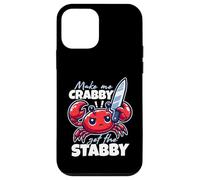 Make Me Crabby Get The Stabby Funny Angry Kawaii Crab Case for iPhone 12 mini