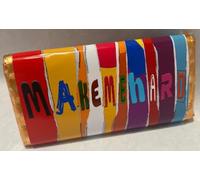 Make me hard, funny Novelty Chocolate Bar gift. For Birthdays, Christmas, Valentines, Easter, Mothers Day & Fathers Day (One Size, Salted Caramel)