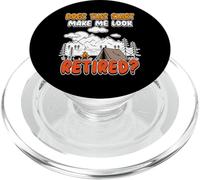 Make me look retired - Retirement Retired Camping Tent PopSockets PopGrip for MagSafe