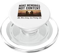 Make Memories Not Content More Living Less Posting Outdoor PopSockets PopGrip for MagSafe